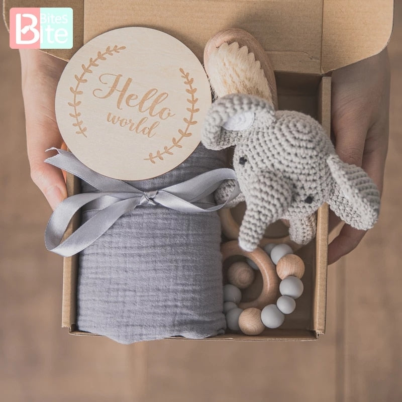 Newborn Bath Toy Set Gifts Box