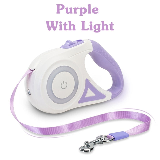 Retractable Dog Leash With Led Touch Lights