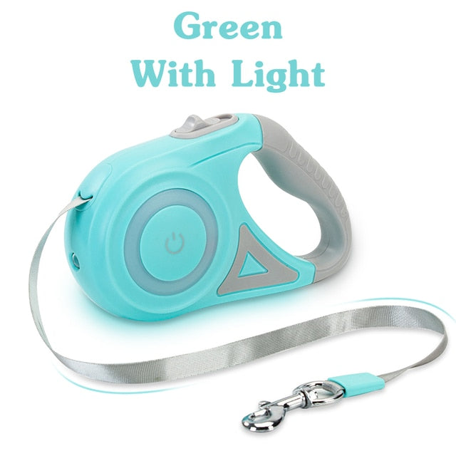 Retractable Dog Leash With Led Touch Lights