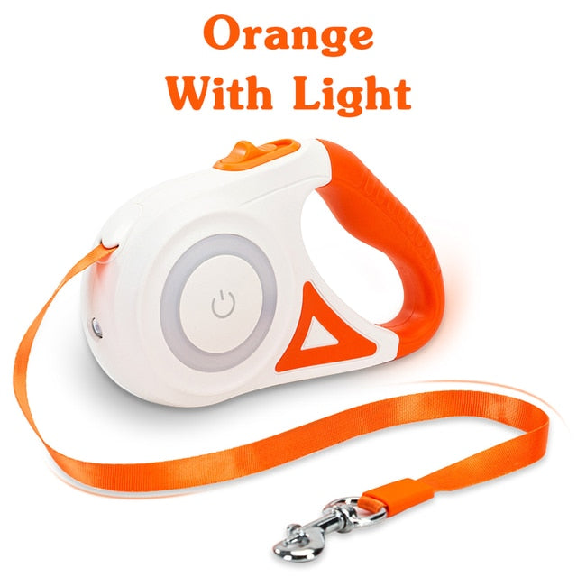 Retractable Dog Leash With Led Touch Lights