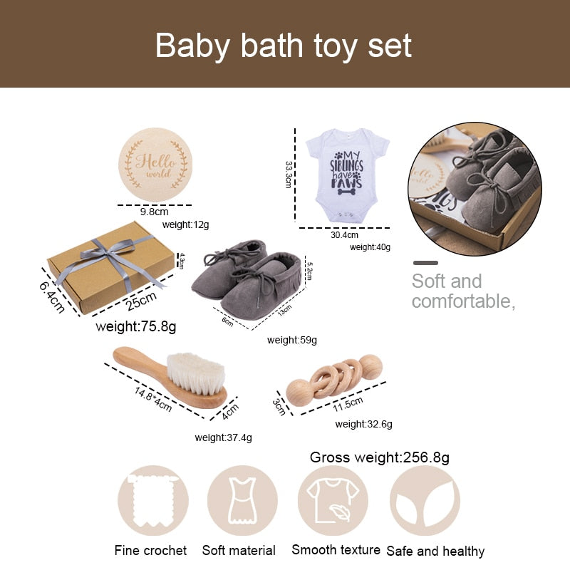 Newborn Bath Toy Set Gifts Box