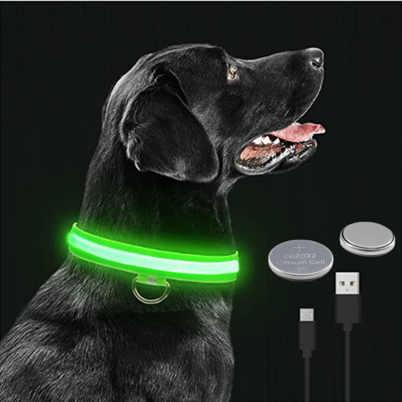 LED Glowing Dog Rechargeable Collar