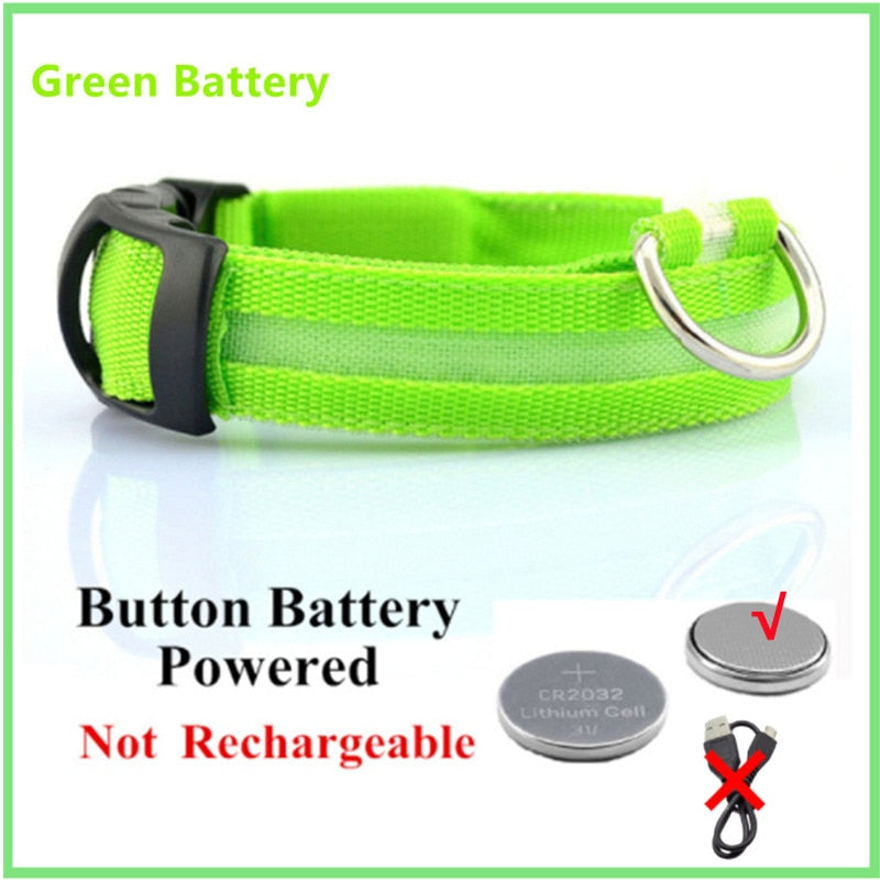 LED Glowing Dog Rechargeable Collar